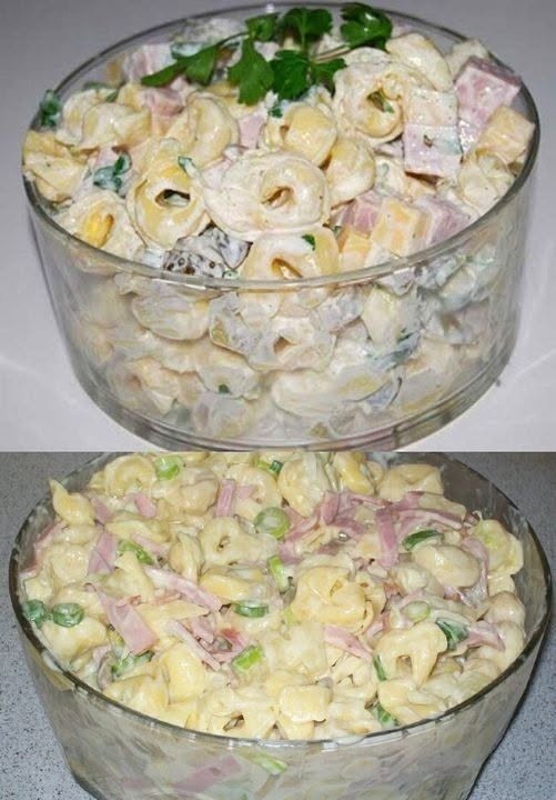 Tortellinisallad med skinka, ost och ananas – krämig, smakrik och snabb att göra