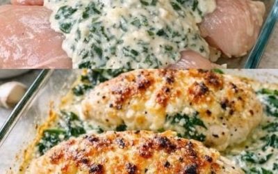 Kycklingbröst i krämig spenat- och ostsås – mört och otroligt gott