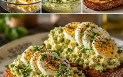 Krämig äggsallad med avokado