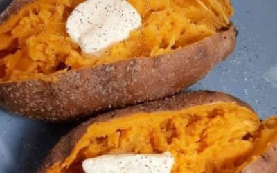 Sötpotatis i mikrovågsugnen