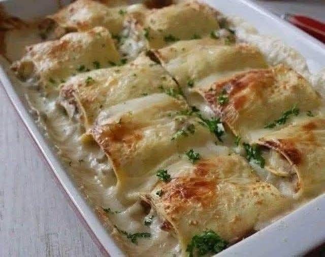 Ugnsbakade vita cannelloni
