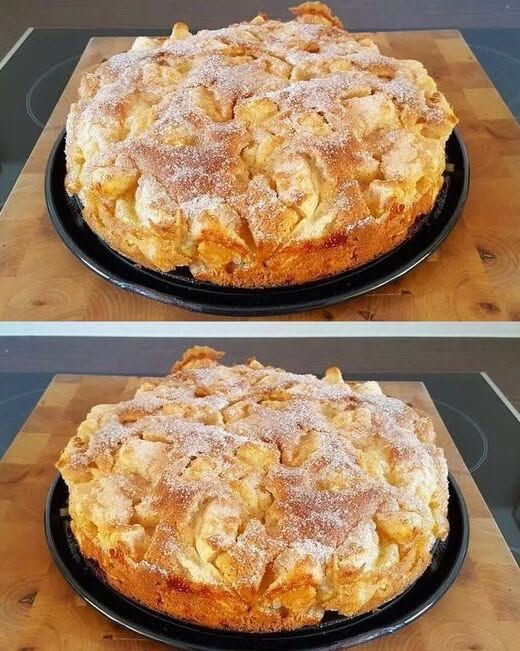 Juläppelkaka, ultra-saftig och klar i ugnen på 5 minuter.