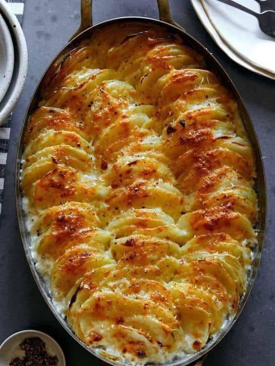 Potatis Crescendo med balsamisk lök – krispig, smakrik och elegant ugnsrätt