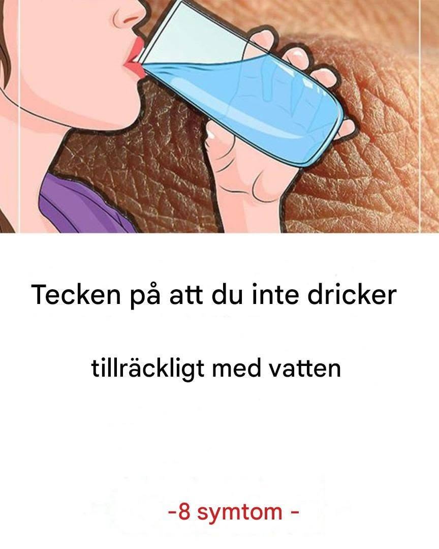 Det här är vad som händer när man inte dricker tillräckligt med vatten