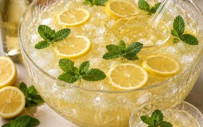 Citron- och champagnepunch: Den fräscha och eleganta festdrinken