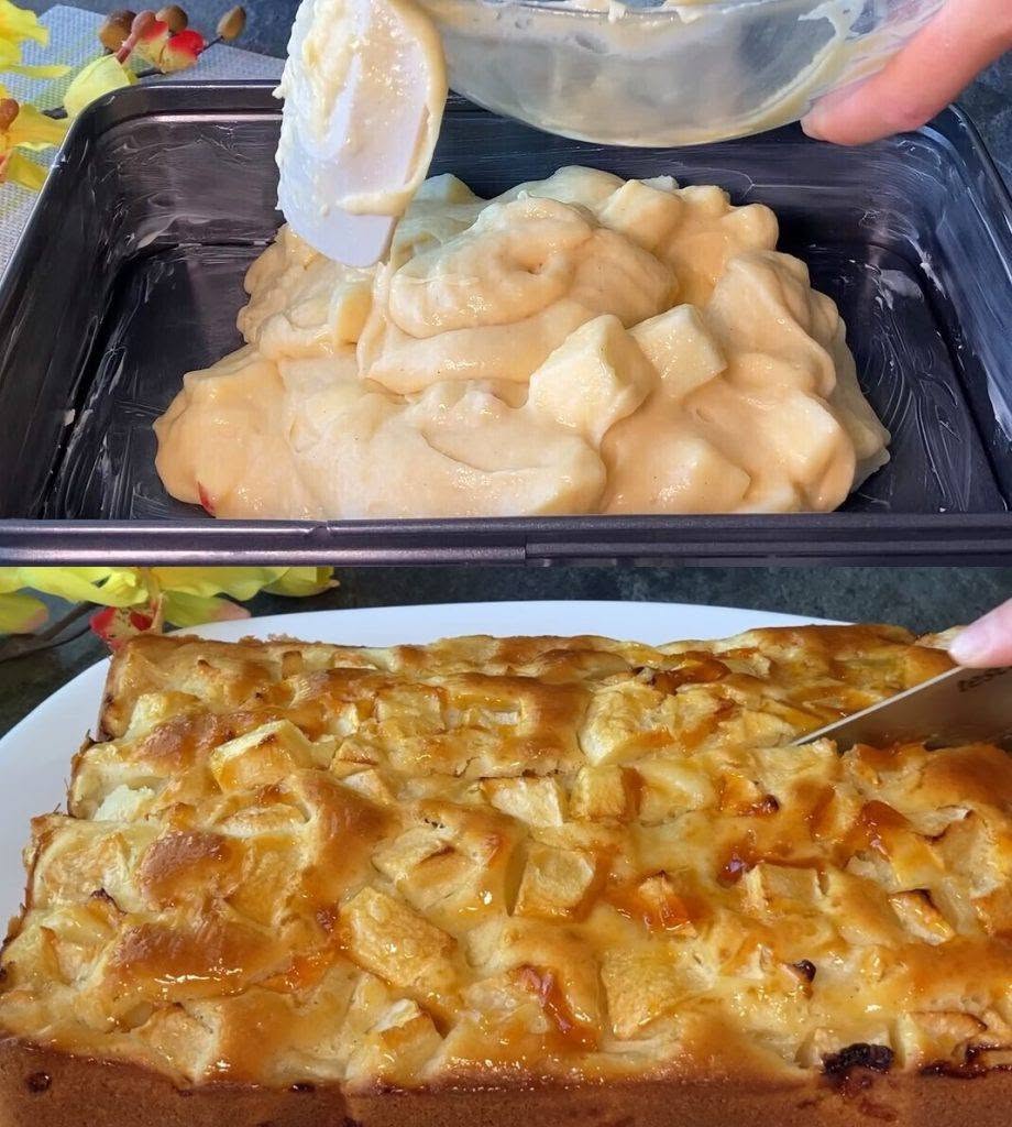 🍏 Äppelkaka på 10 minuter – mjuk, saftig och full av barndomsminnen