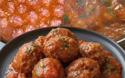 Saftiga köttbullar i en kryddig tomatsås – familjereceptet som alltid fungerar.