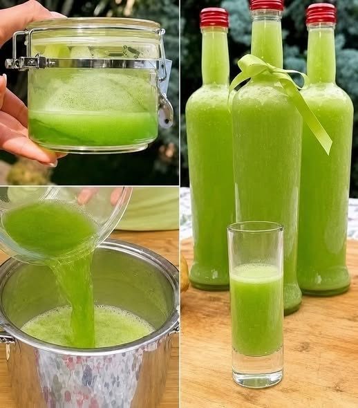 Recept på hemlagad grön äppeljuice
