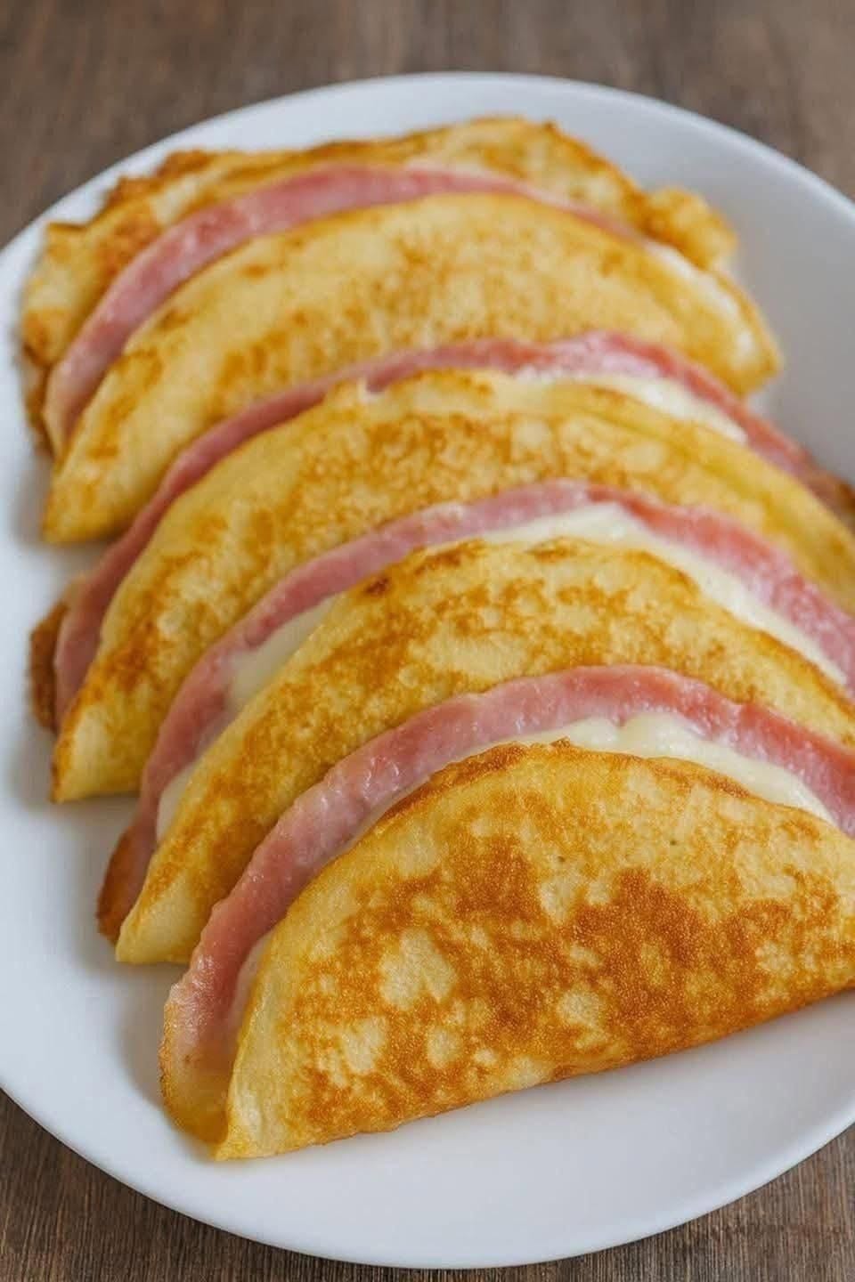 Ost- och skinkcrepes