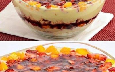 Jag lagade denna läckra dessert.