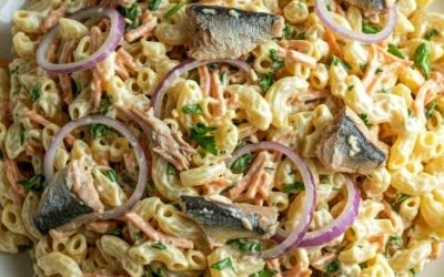 Krämig pastasallad med sardiner