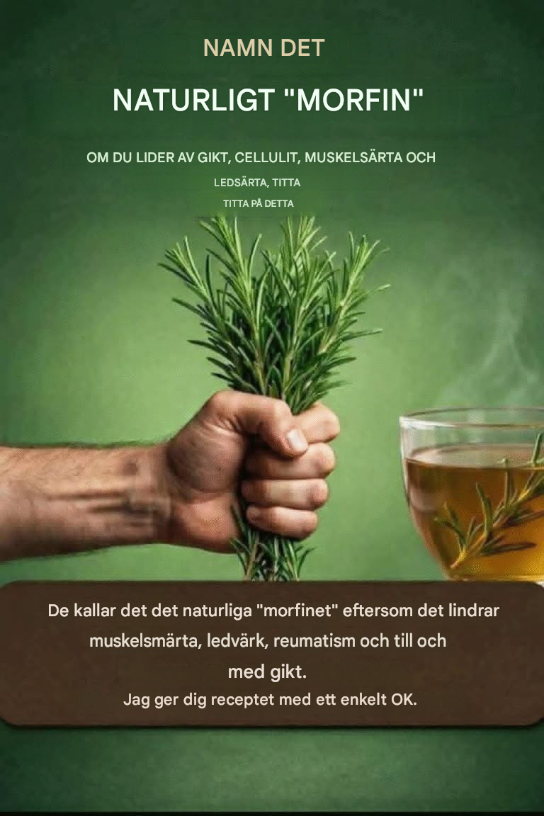 De kallar det naturligt morfin eftersom det lindrar muskel-, led- och reumatisk smärta.