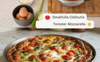 Smakrik clafoutis med tomater och mozzarella