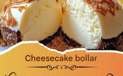 Cheesecakebollar – krämiga, söta och ingen gräddning krävs