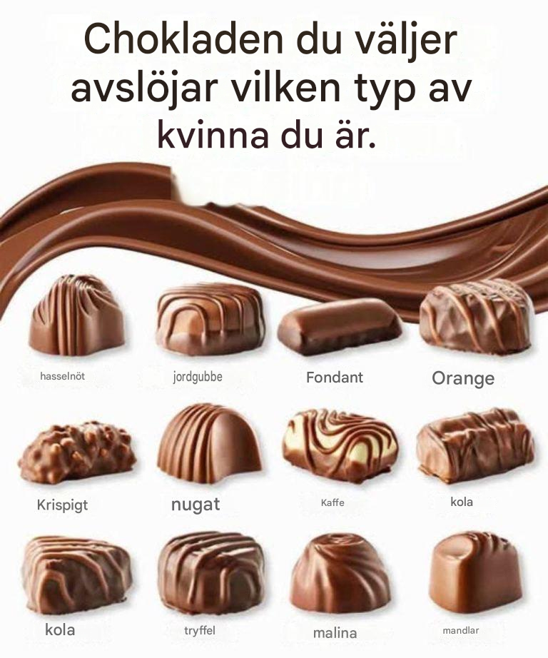 Chokladen du väljer avslöjar vilken typ av kvinna du är