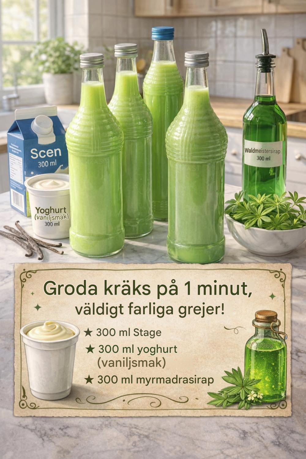 Mysmörskrämdryck – klar på 1 minut