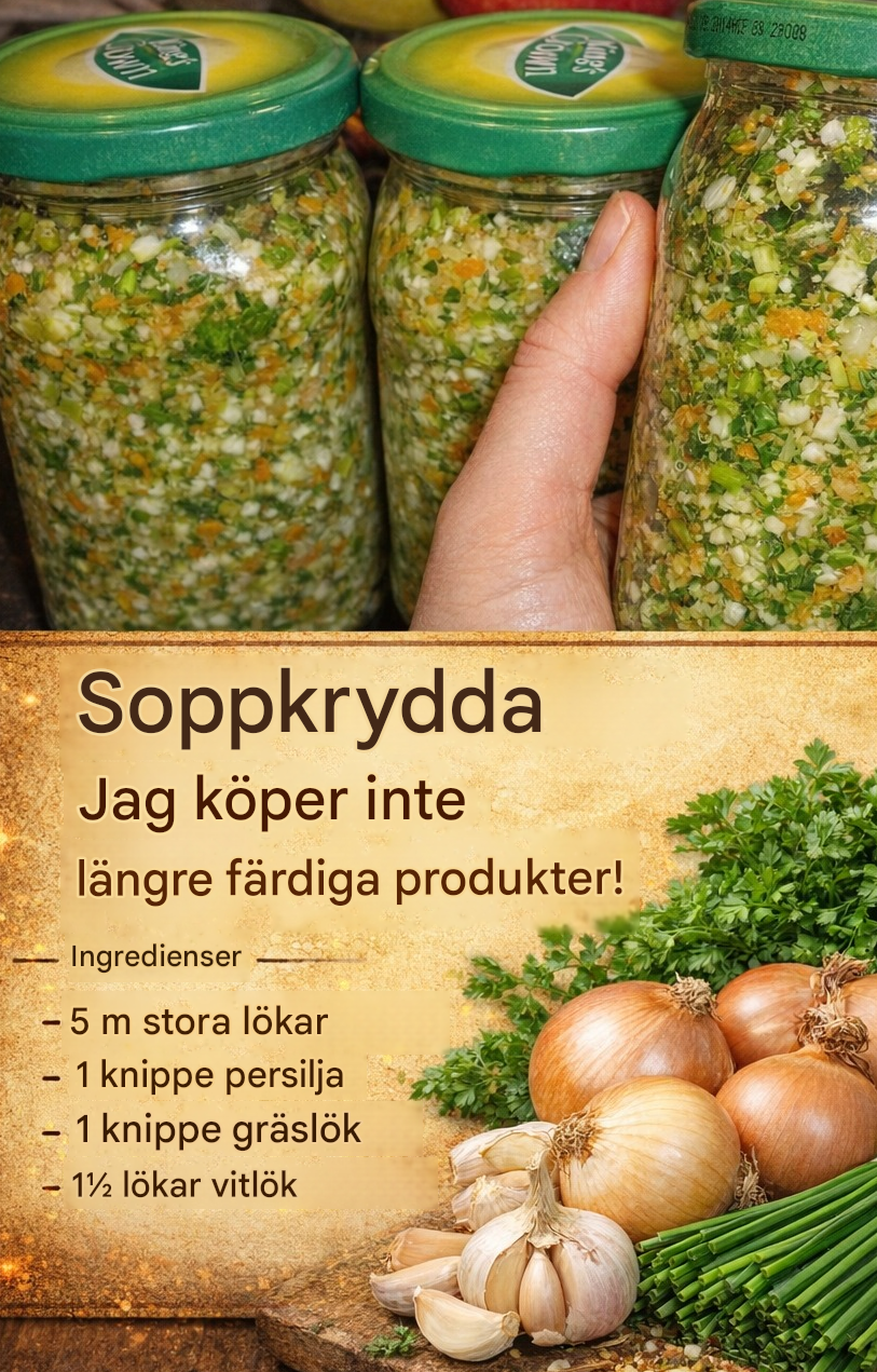 Hemgjord soppkrydda i burk – inga fler färdiga produkter