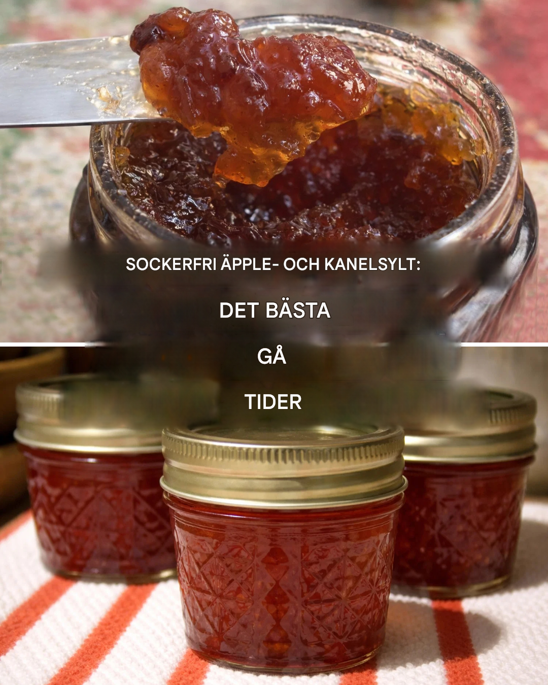 Sockerfri äppel- och kanelsylt: Läcker, hälsosam och dietvänlig