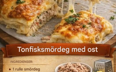 Tonfisksmördeg med ost – krispig, krämig och smakrik