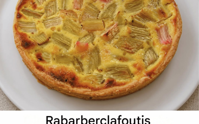 Rabarberclafoutis (saftig, balanserad och inte för sur)