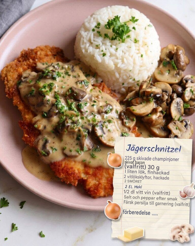 Saftig, kryddig och otroligt god – denna Jägerschnitzel bevisar att det tyska köket helt enkelt inte har någon konkurrens.