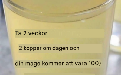 Fettförbrännande detoxdryck för en platt mage: morgon och kväll!