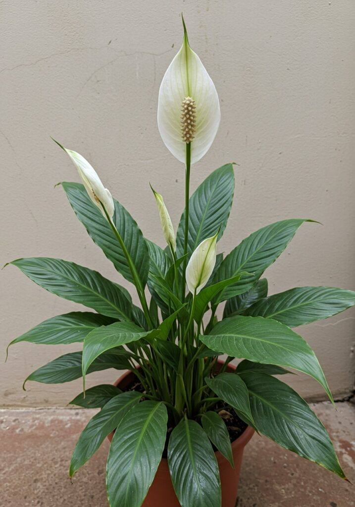 Bara en kopp får fredsliljan att blomma med så många blommor (året runt)