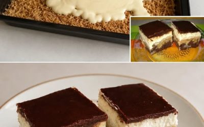 En upp och nervänd kaka med äpplen, choklad och gräddfil. Den här måste du prova!