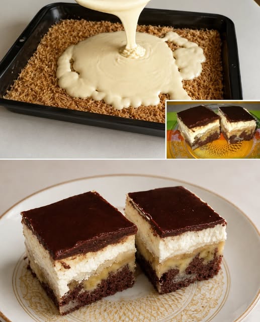 En upp och nervänd kaka med äpplen, choklad och gräddfil. Den här måste du prova!