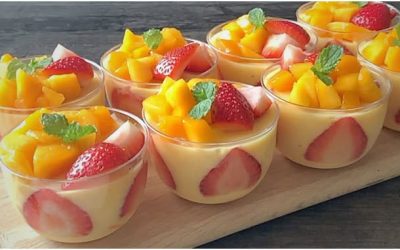 5 minuters mangodessert, mycket bättre än glass!