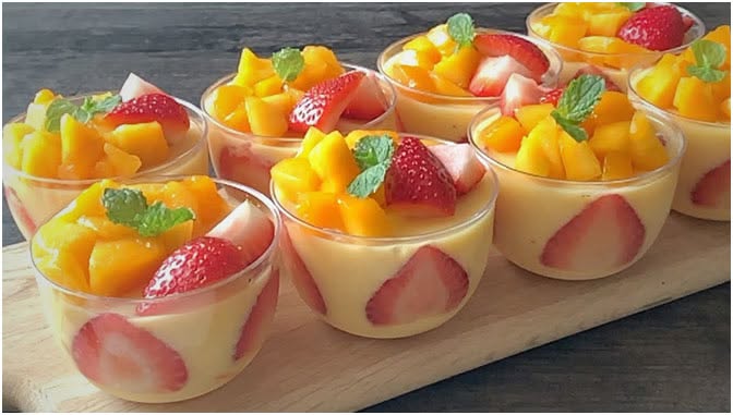 5 minuters mangodessert, mycket bättre än glass!