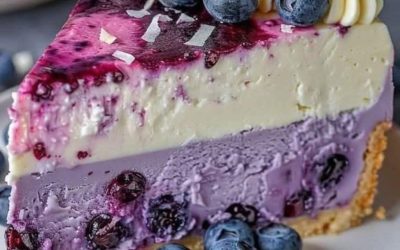 Cheesecake med blåbär och färskost