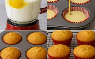 Enkla muffins i en mixer