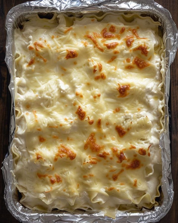 Krämig kycklinglasagne