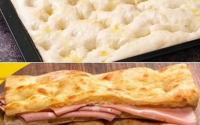 Otroligt krispig skinka- och focacciasmörgås – Det enkla ugnsreceptet som alla älskar