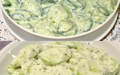 Yoghurtsallad med gurkor, klar på 7 minuter