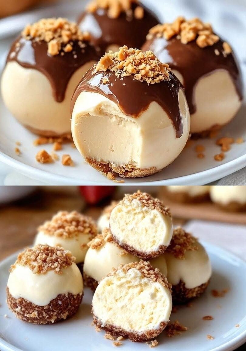 Cheesecakebollar med chokladglasyr – krämiga, söta och oemotståndliga