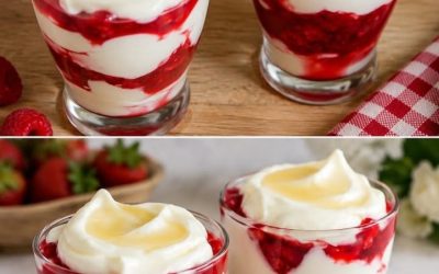Denna drömmiga hallonfrukost är krämig, fruktig och underbart lätt. Den är perfekt som en snabb dessert för alla tillfällen.