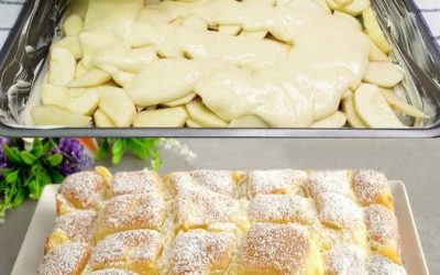 10-minuters äppelkaka med vaniljpudding som kommer att göra världen galen