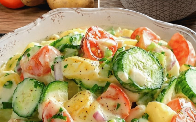 Gurksallad med specialsås — fräsch, krämig och storslagen restaurangstil