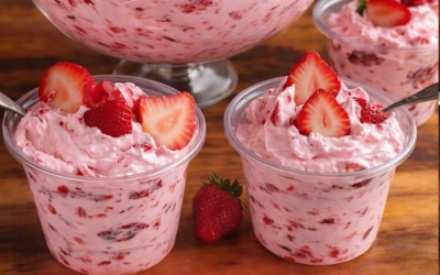 Jordgubbsmolndessert med 5 minuters tillagningstid