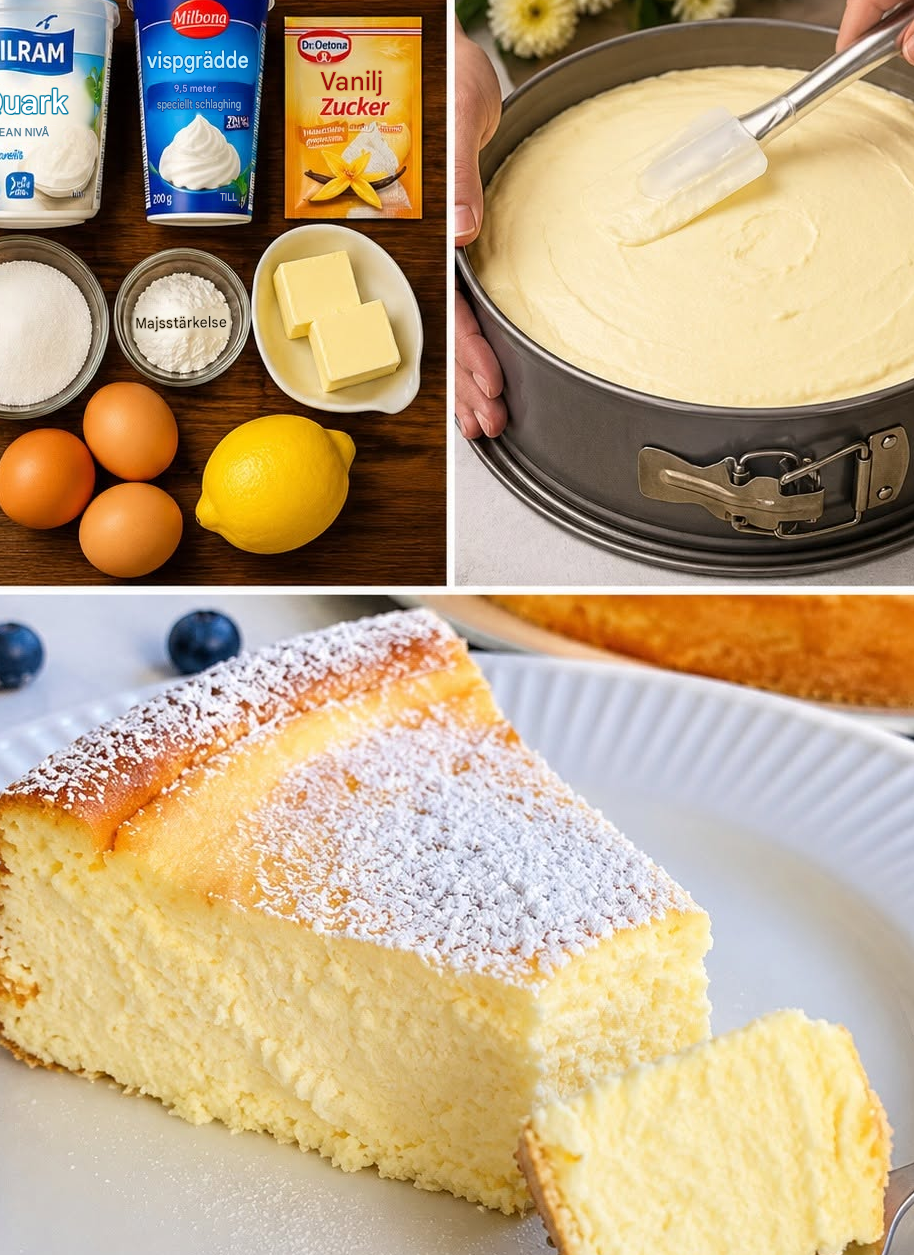 6-minuters cheesecake med 2 paket vaniljpuddingpulver
