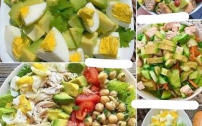 Enkla salladsidéer🍗🥦🍅🥑🥕🥗🥬🥒🫑👇🏼