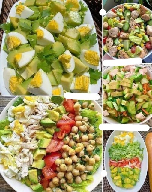 Enkla salladsidéer🍗🥦🍅🥑🥕🥗🥬🥒🫑👇🏼