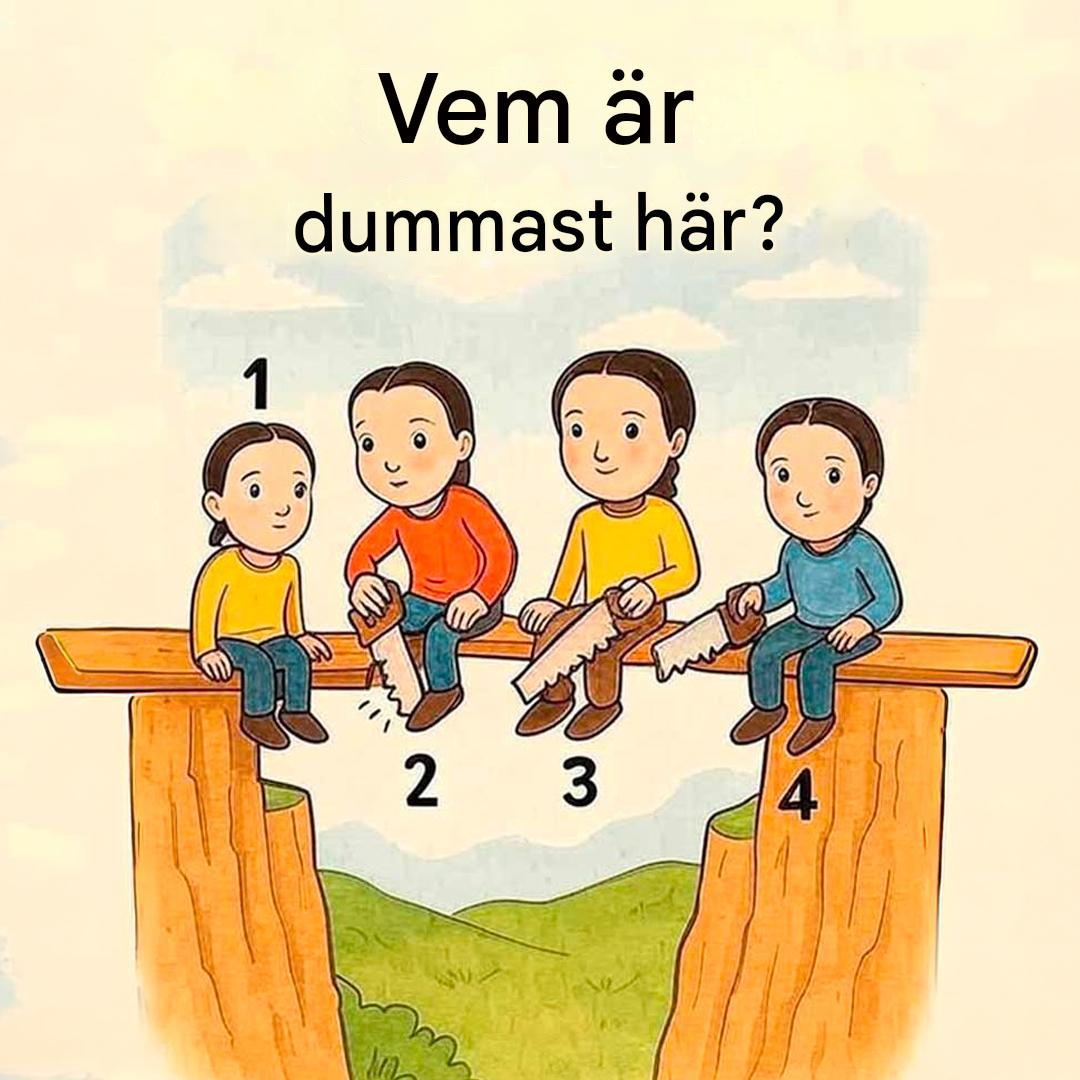“99 % av alla människor har fel: vem är den verkligt galna personen på det här fotot?”