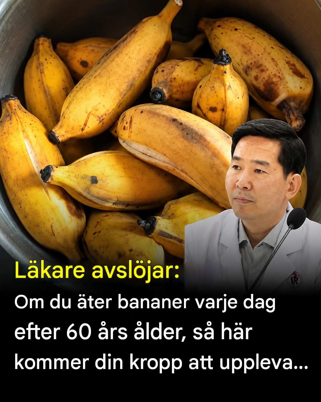Att äta en banan varje dag efter 60 års ålder: här är vad läkare verkligen observerar