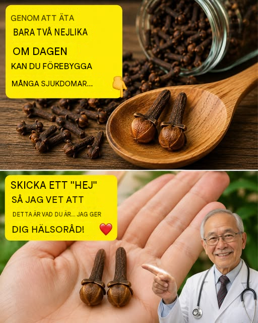 Tugga kryddnejlikor varje morgon för att sänka blodsockret, lindra andning och inflammation.
